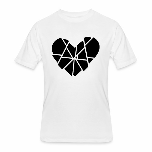 Heart Broken Shards Anti Valentine's Day - Men's 50/50 T-Shirt