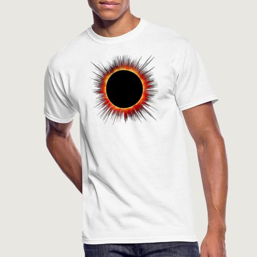 Solar Eclipse Flare Burst Cartoon - Men's 50/50 T-Shirt
