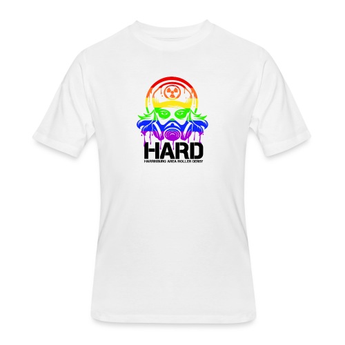 Rainbow Gasmask - Men's 50/50 T-Shirt