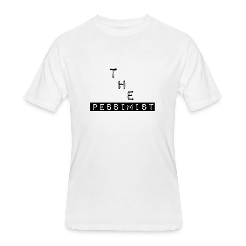 The Pessimist Abstract Design - Men's 50/50 T-Shirt