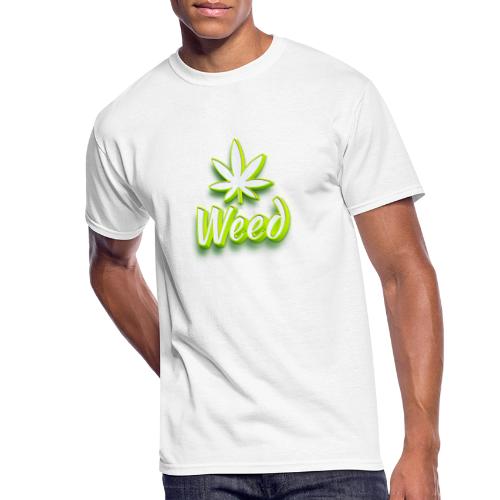 Cannabis Weed Leaf - Marijuana - Customizable - Men's 50/50 T-Shirt