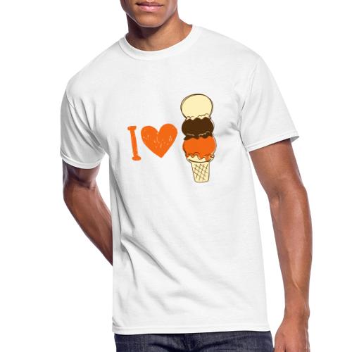 I Love Ice Cream - Men's 50/50 T-Shirt