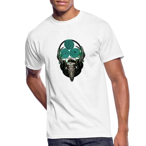 The Antlered Crown (White Text) - Men's 50/50 T-Shirt