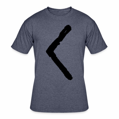 Elder Futhark Rune Kenaz - Letter C & K - Men's 50/50 T-Shirt