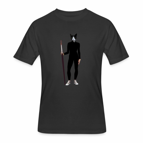 Cat Artist - Men's 50/50 T-Shirt