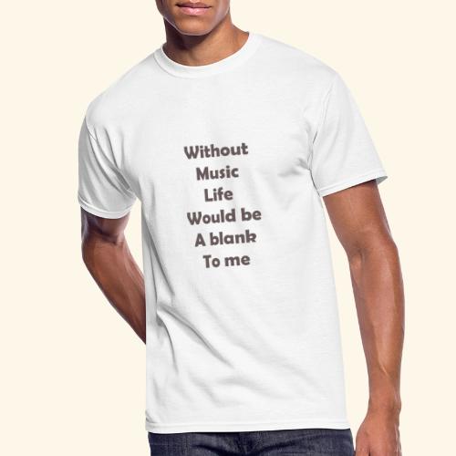 without music - Men's 50/50 T-Shirt