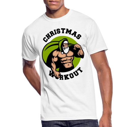 christmas bodybuilding santa fitness - Men's 50/50 T-Shirt