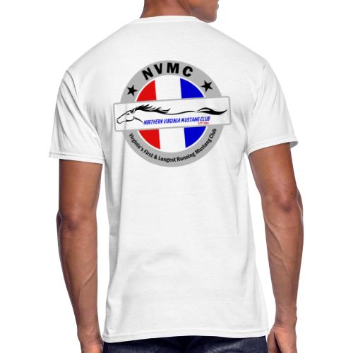 Circle logo t-shirt on silver/gray - Men's 50/50 T-Shirt