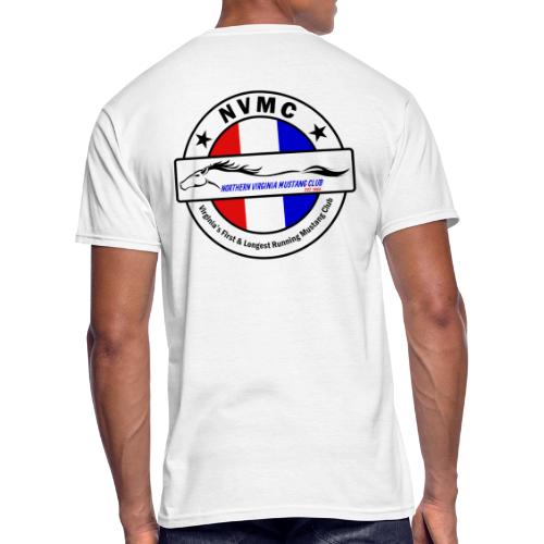 Circle logo t-shirt on white with black border - Men's 50/50 T-Shirt