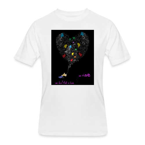 Hearts and Hand V2 Front - Men's 50/50 T-Shirt