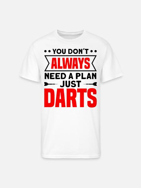 Darts Dart Player - Men's 50/50 T-Shirt - white