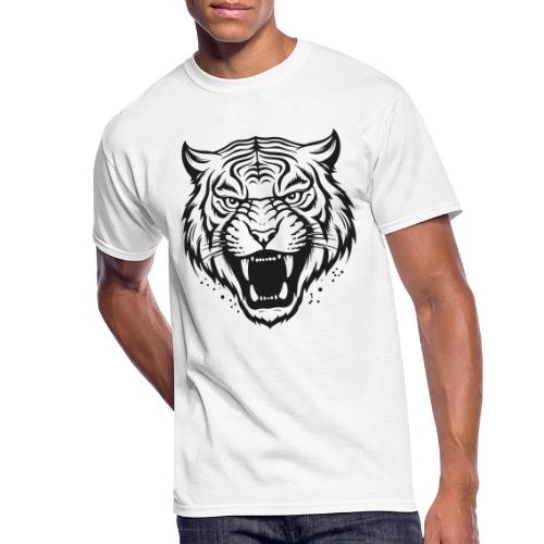 Wild Tiger Fashion, the fury of the feline tiger. - Men's 50/50 T-Shirt