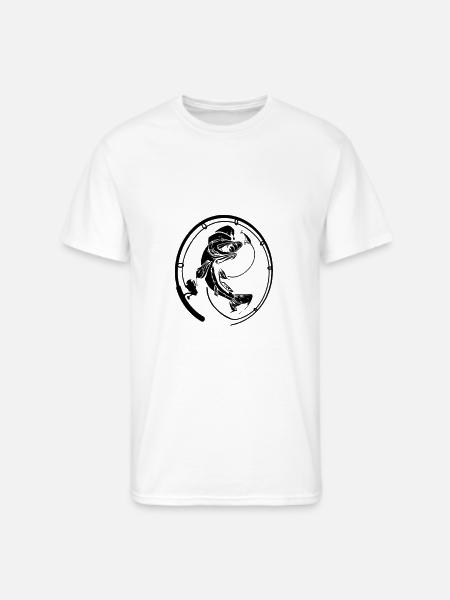 Christmas angler fish trout - Men's 50/50 T-Shirt - white