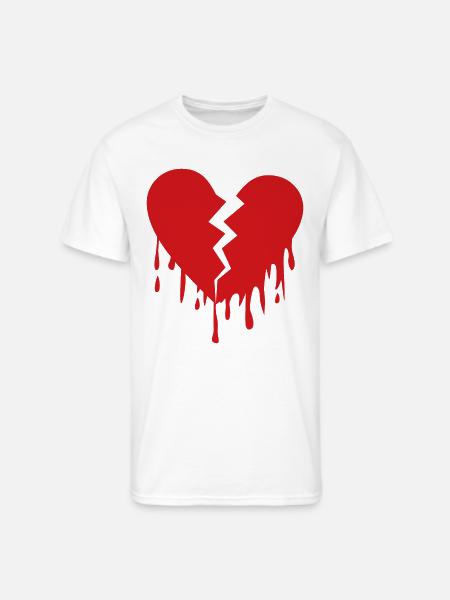 Broken heart - Men's 50/50 T-Shirt - white