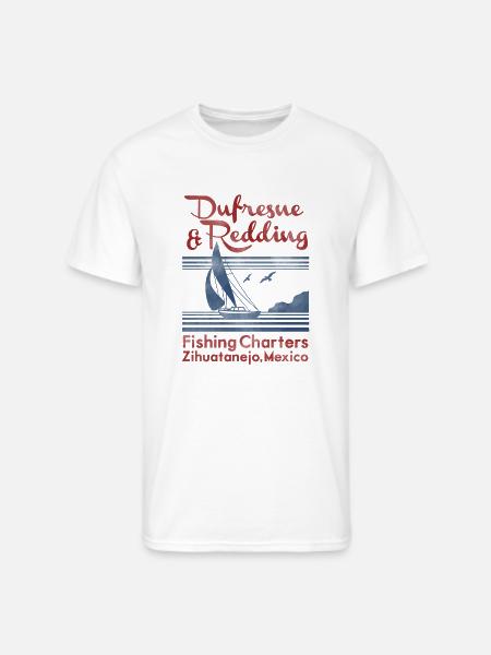 Dufresne and Redding Fishing Charters - Men's 50/50 T-Shirt - white