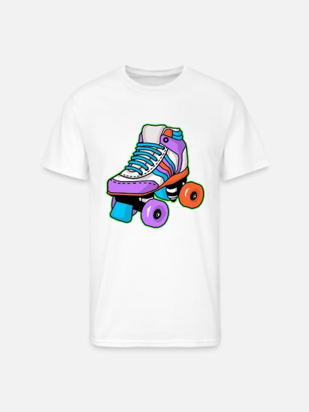 Roller Skating Skater - Men's 50/50 T-Shirt - white