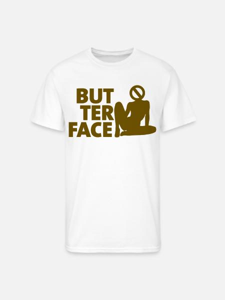 Butter Face - Men's 50/50 T-Shirt - white