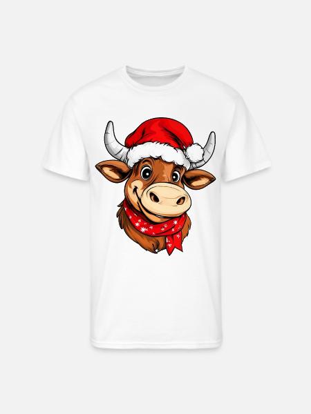 Christmas bulls - Men's 50/50 T-Shirt - white