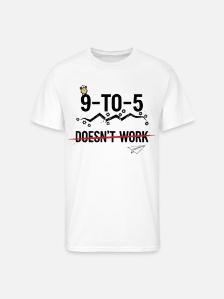 Nine to Five Breaker - Men's 50/50 T-Shirt - white