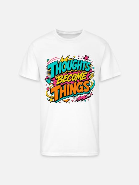 Thoughts Become Things - Men's 50/50 T-Shirt - white