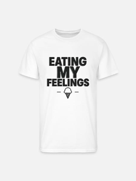 Eating My Feelings - Men's 50/50 T-Shirt - white