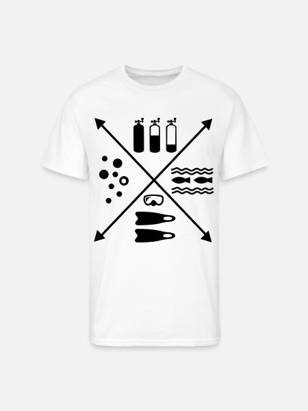 Scuba Diving - Men's 50/50 T-Shirt - white