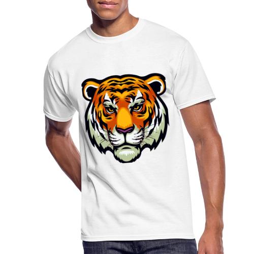 Tiger Fashion Feline Animal, Tiger Willing Success - Men's 50/50 T-Shirt