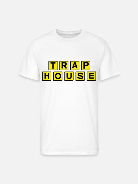 Trap House - Men's 50/50 T-Shirt - white