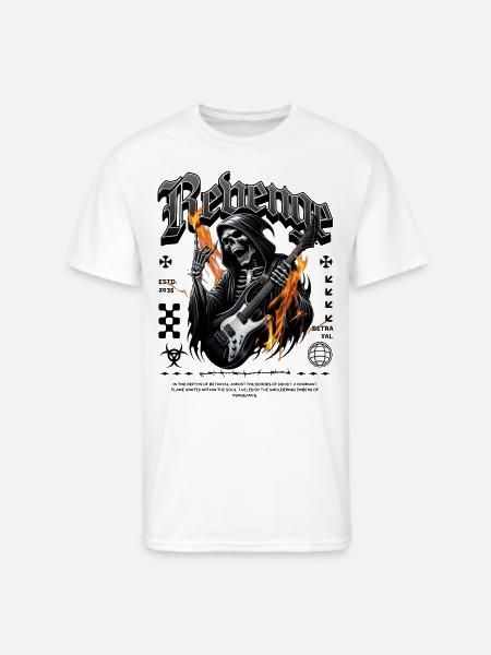 Revenge Skeleton - Men's 50/50 T-Shirt - white