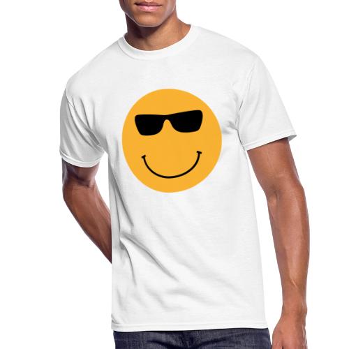 Orange Face with Sunglasses - Men's 50/50 T-Shirt