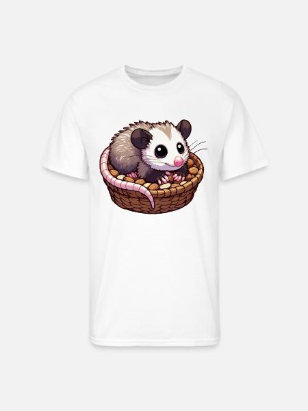 Cute Baby Opossum - Men's 50/50 T-Shirt - white