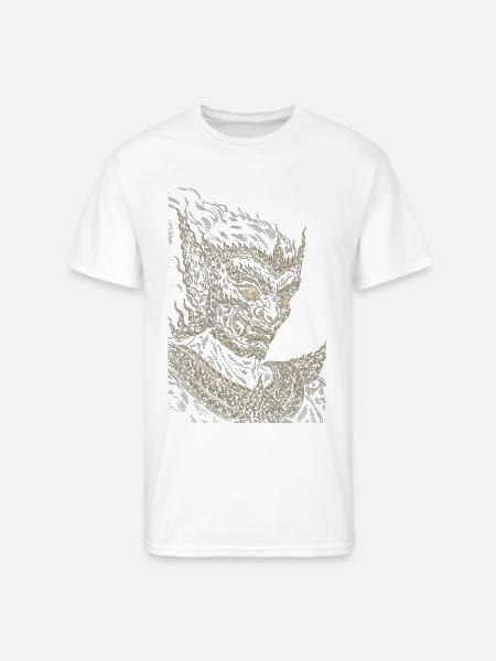 Ornate Dragon Guardian - Men's 50/50 T-Shirt - white