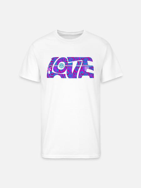 Volkswagen VW T1 Camper Love With VW logo - Men's 50/50 T-Shirt - white