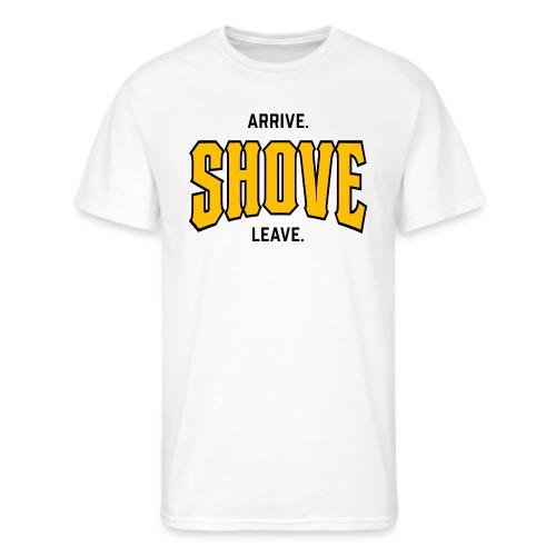 Arrive Shove Leave on Light 2 - Men's 50/50 T-Shirt