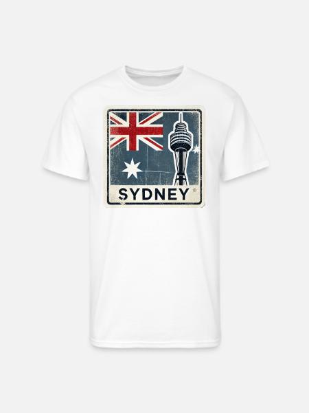Sydney Tower - Men's 50/50 T-Shirt - white