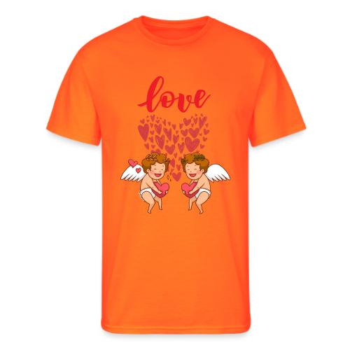 Cupid Love Designs, cupid love angel vibration. - Men's 50/50 T-Shirt