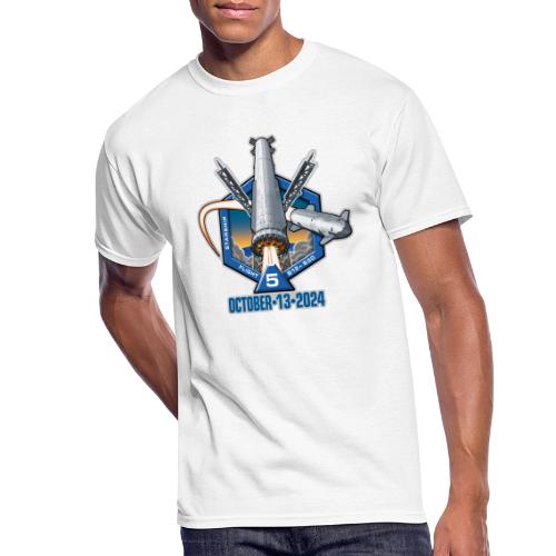 Starship Flight Test 5 - With Date - Men's 50/50 T-Shirt