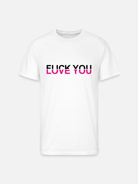 Fuck You - Love You - Men's 50/50 T-Shirt - white