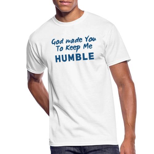 Christian Humility (blue) - Men's 50/50 T-Shirt