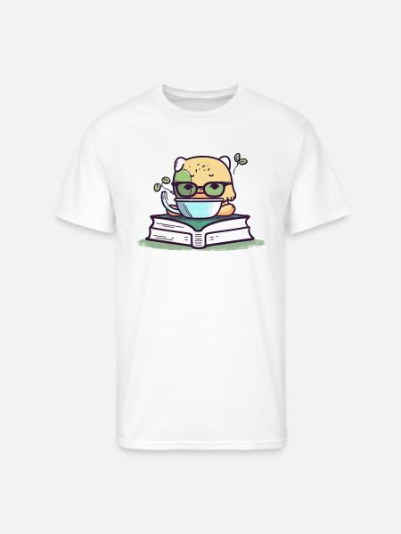 Caffeinated Pages - Men's 50/50 T-Shirt - white