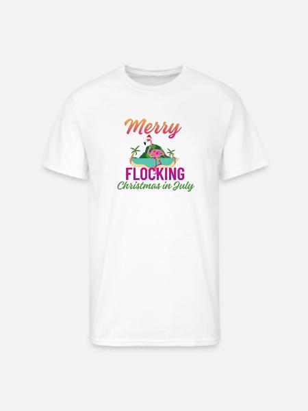 Christmas in July - Men's 50/50 T-Shirt - white