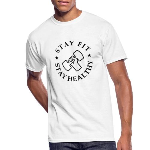 Stay Fit Stay Healthy - Men's 50/50 T-Shirt
