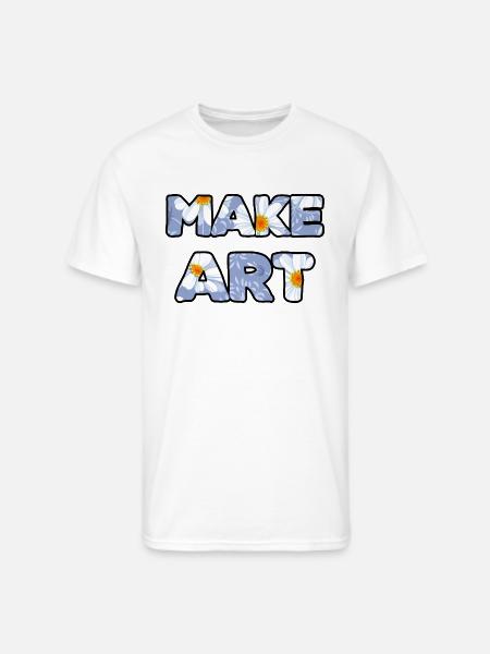 Make Art daisy - Men's 50/50 T-Shirt - white