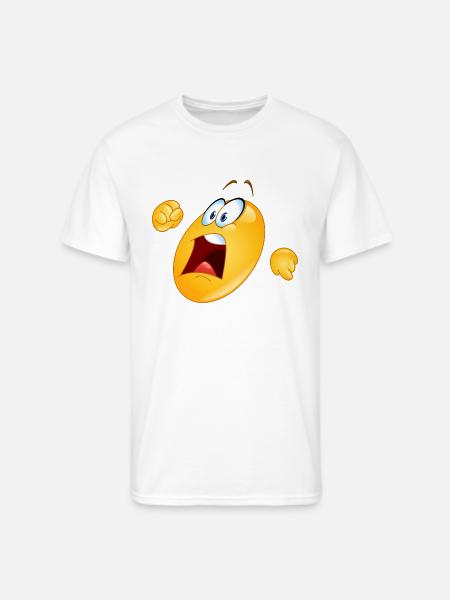 Running Away Emoticon - Men's 50/50 T-Shirt - white