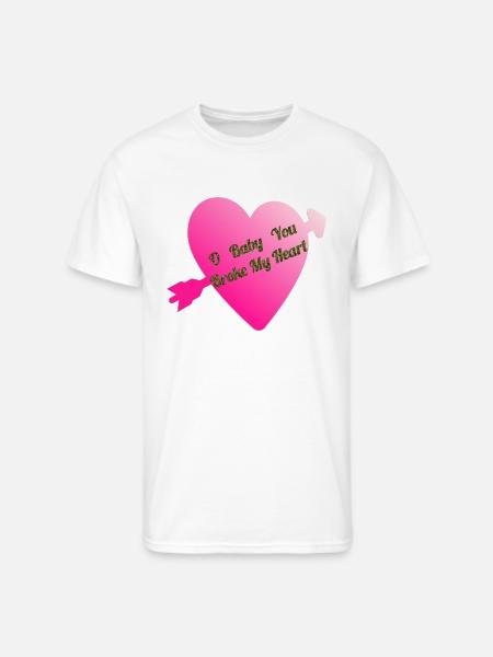 Broken Heart - Men's 50/50 T-Shirt - white
