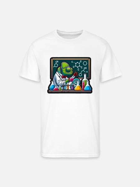 Chemical Chameleon - Men's 50/50 T-Shirt - white