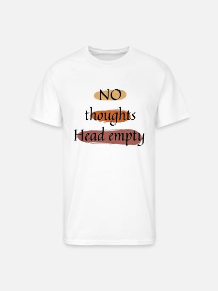 No thoughts head empty - Men's 50/50 T-Shirt - white