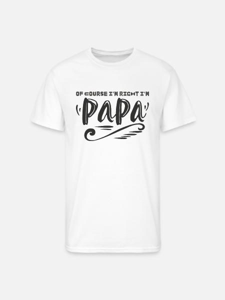 Funny Papa - Men's 50/50 T-Shirt - white