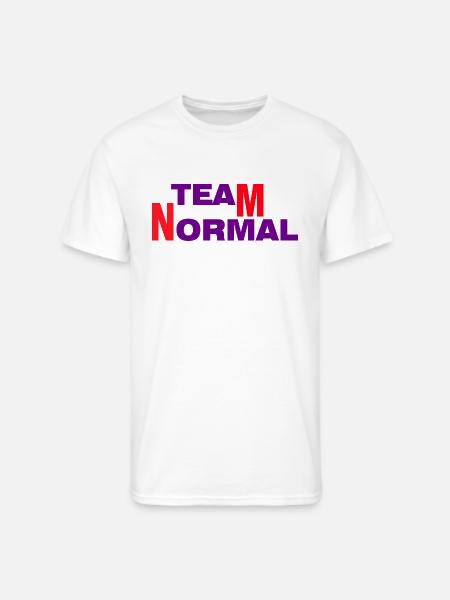 TEAM NORMAL - Men's 50/50 T-Shirt - white