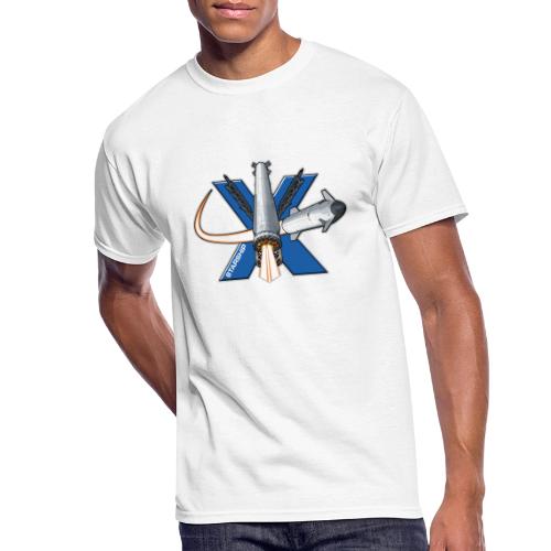 Starship X - Men's 50/50 T-Shirt